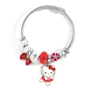 Hello kitty Sanrio kawaii bangle charm bracelet